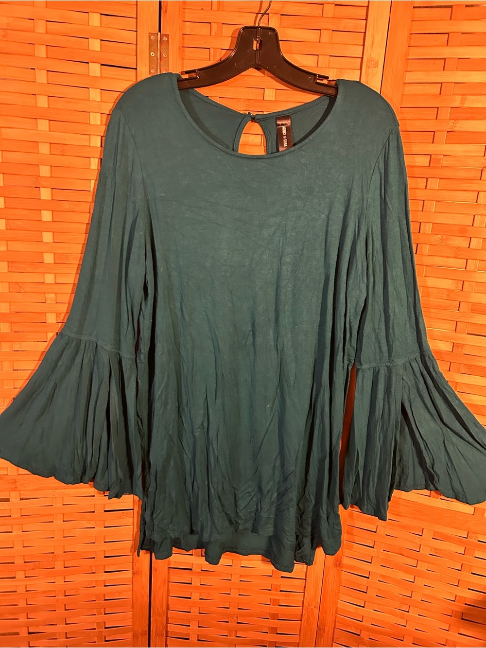 🔥3/$8- Agnes & Dora Teal Bell Sleeve Tunic